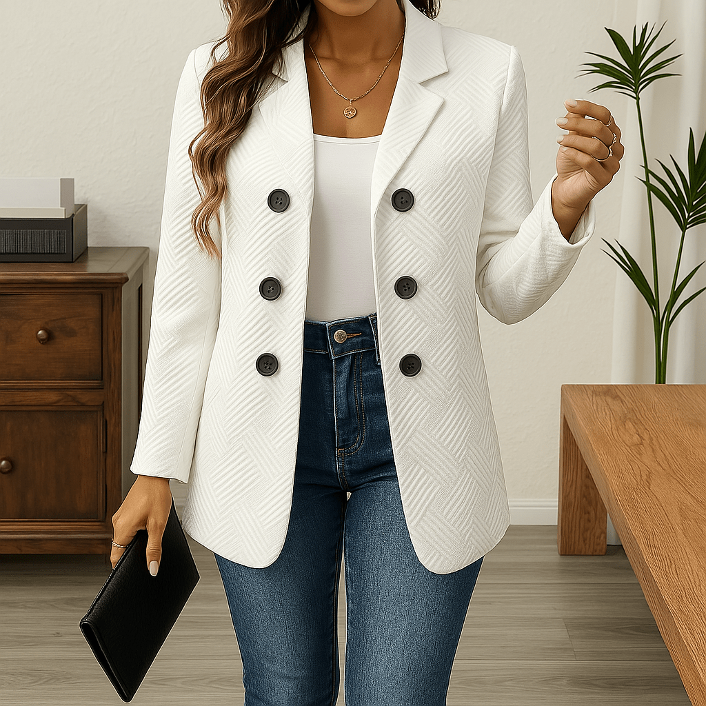 Blazer Feminino Branco Kaili