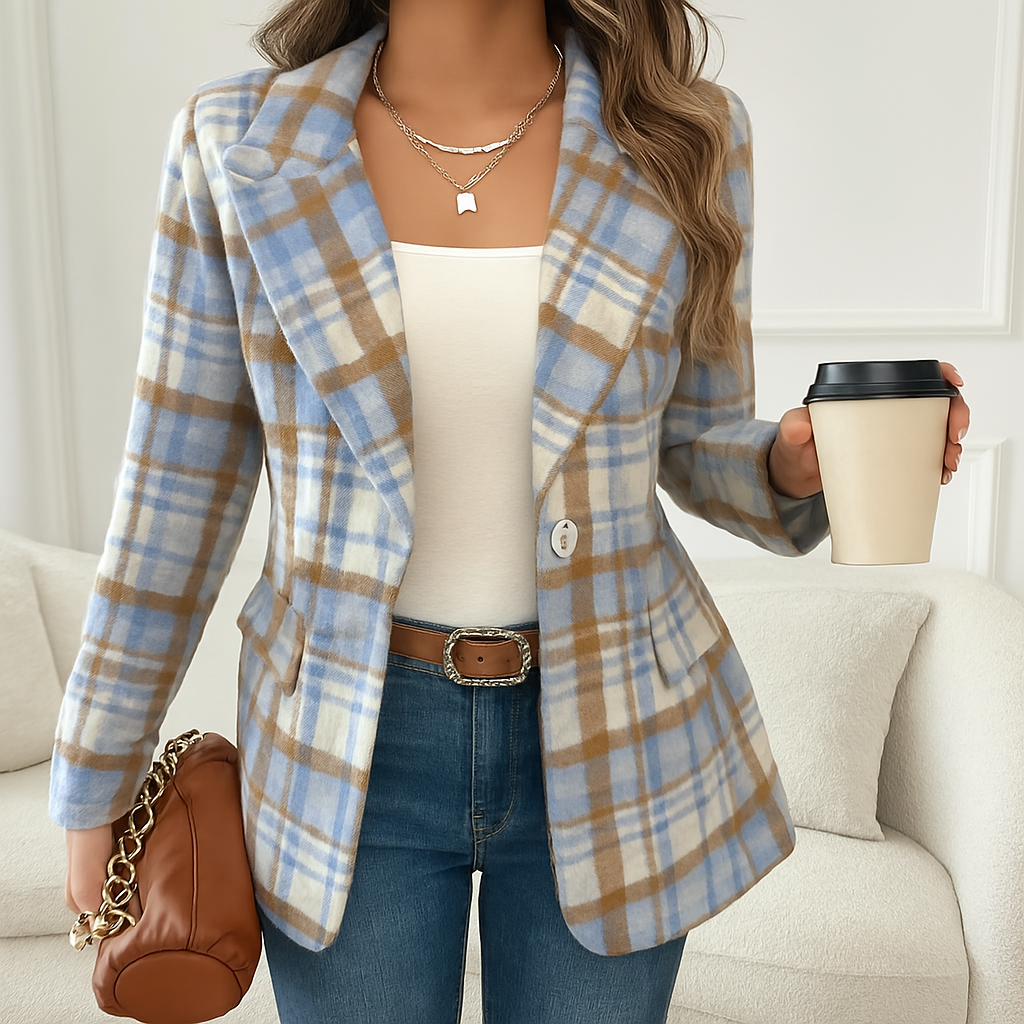 Blazer Xadrez Feminino Azaléia
